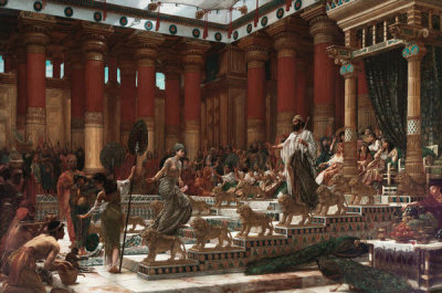 Edward John Poynter - The Visit of The Queen of Sheba To King Solomon