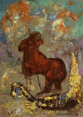 Odilon Redon - Centaur and Dragon