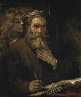 Rembrandt Van Rijn - Saint Matthew and The Angel