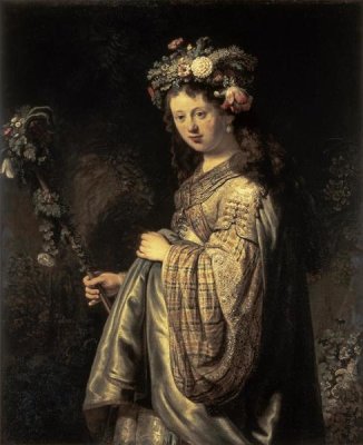 Rembrandt Van Rijn - Saskia As Flora