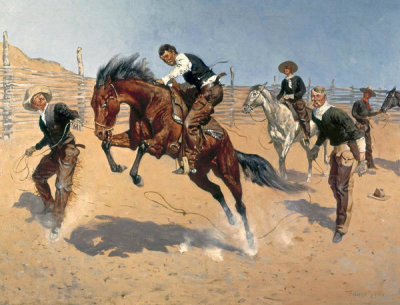 Frederic Remington - Turn Him Loose, Bill