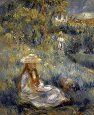 Pierre-Auguste Renoir - Garden at Mezy: Mademoiselle Manet
