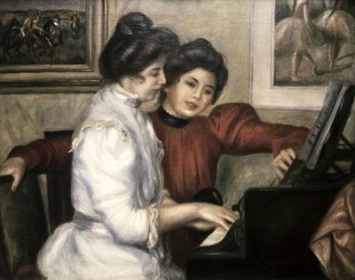 Pierre-Auguste Renoir - Yvonne and Christine Lerolle at the Piano, 1897