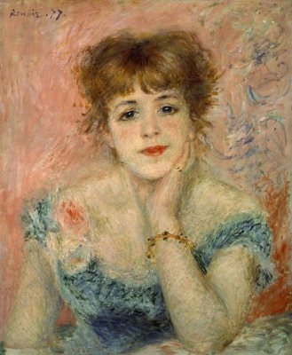 Pierre-Auguste Renoir - Portrait of Actress Jeanne Samary