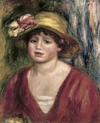 Pierre-Auguste Renoir - Young Girl In a Red Dress