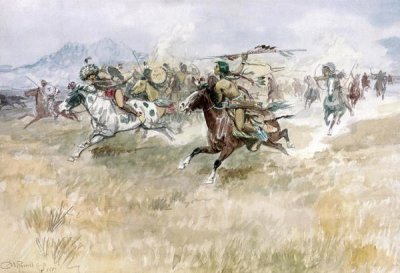 Charles M. Russell - Indian Ambush