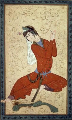 Shah Abbas School - Seated Woman at Rest