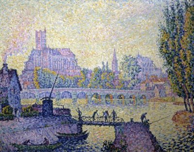 Paul Signac - Bridge at Auxerre Le Pont Due Auxerre