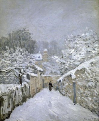 Alfred Sisley - The Snow in Louveciennes