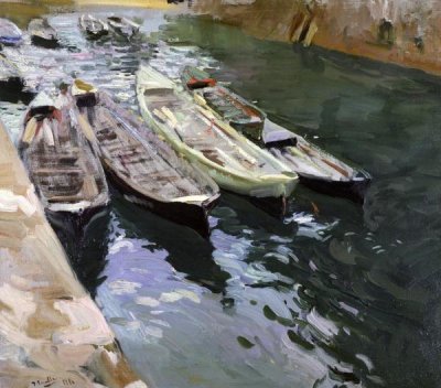 Joaquin Sorrolla y Bastida - Boats at Rest