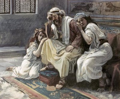 James Tissot - David Mourns His Son Ammon