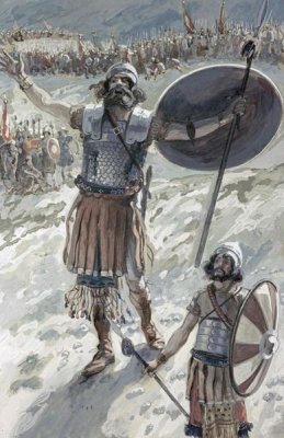 James Tissot - Defiance of Goliath