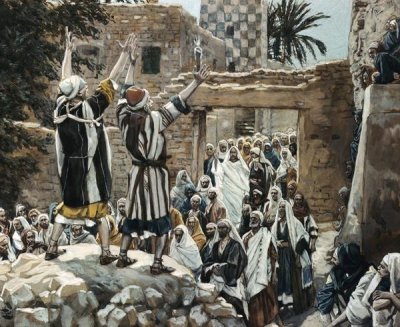 James Tissot - Healing of The Two Blind Men at Jericho