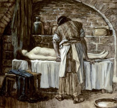 James Tissot - Levite Before The Corpse of His Wife