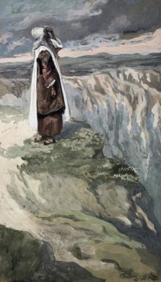 James Tissot - Moses On The Mountain During The Battle