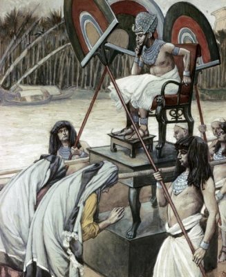 James Tissot - Pharaoh and The Midwives