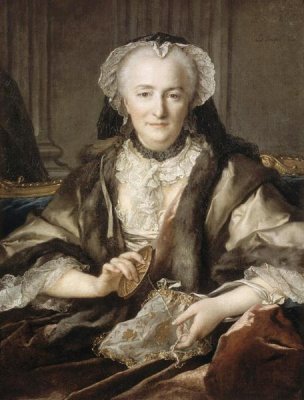Louis Tocque - Portrait of Madame Dange