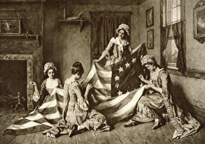 Unknown - Betsy Ross Sewing the First U.S. Flag Philadelphia, Pennsylvania, 1777