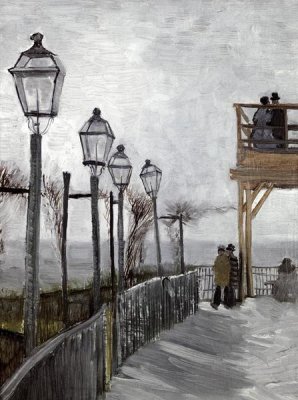 Vincent Van Gogh - Terrace and Observation Deck at the Moulin