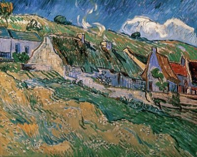 Vincent Van Gogh - Thatched Cottages