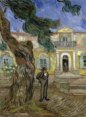 Vincent Van Gogh - Tree and Man (Saint Paul Hospital at Saint Remy)