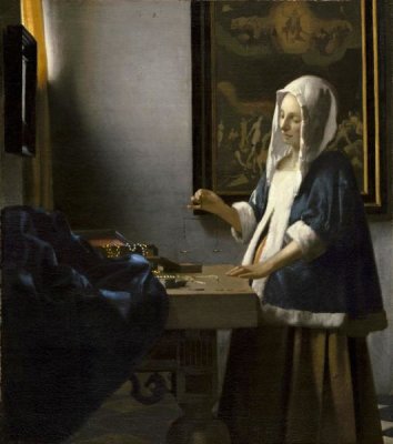 Johannes Vermeer - Woman Holding a Balance