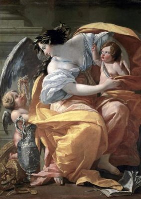 Simon Vouet - Allegory of Wealth, late 17th C.