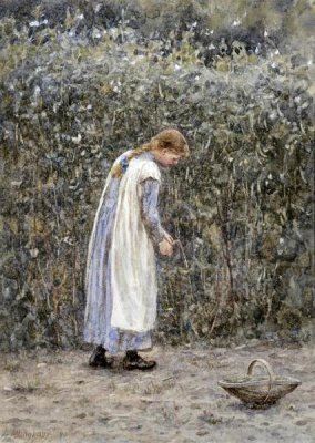 Helen Allingham - The Young Gardener