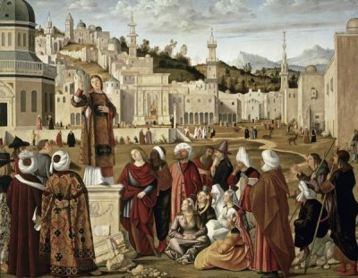 Vittore Carpaccio - St. Stephen Preaching at Jerusalem