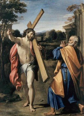 Agostino Carracci - Christ Appearing to Saint Peter