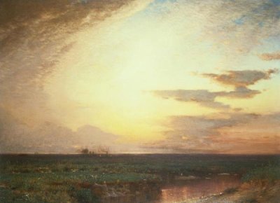 Samuel Colman - Twilight on the Western Plains