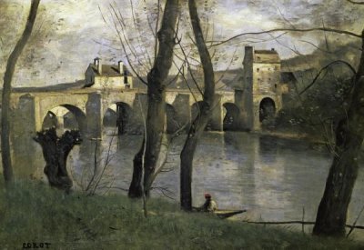 Jean-Baptiste-Camille Corot - The Bridge of Nantes
