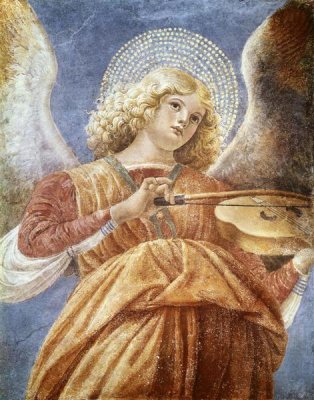Melozzo Da Forli - Music-making Angel with Violin