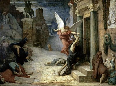 Jules-Elie Delaunay - The Angel of Death; Plague in Rome