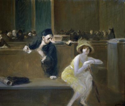 Jean-Louis Forain - Courtroom Scene