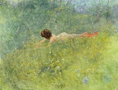 Carl Larsson - On The Grass