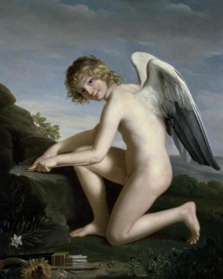 Jules Joseph Lefebvre - Cupid Sharpening his Arrows