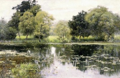 Isaak Levitan - Water Lilies on a Pond