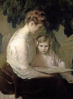 Lilla Cabot Perry - Mother and Child Reading