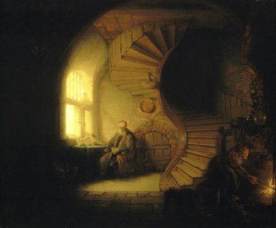Rembrandt Van Rijn - Philosopher in Meditation
