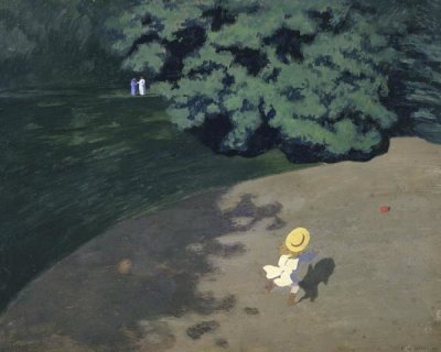 Felix Vallotton - The Ball (Corner of the Park, Child Playing With Ball)