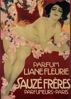 Leopoldo Metlicovitz - Parfum Liane Fleurie / Sauze Frères
