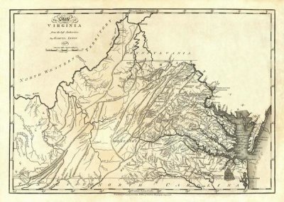 Mathew Carey - State of Virginia, 1795