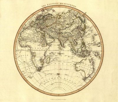 John Cary - Eastern Hemisphere, 1801