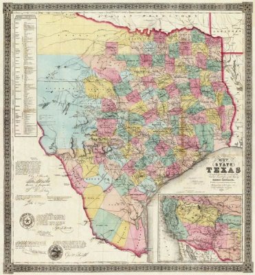 Jacob De Cordova - The State of Texas, 1856