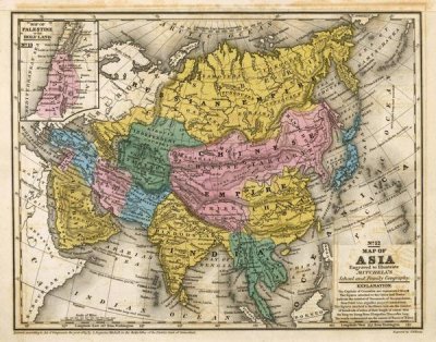 Samuel Augustus Mitchell - Map of Asia, 1839