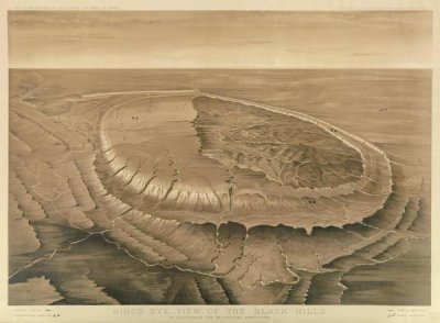 Henry Newton - Bird's eye view of the Black Hills, 1879