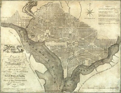 John Reid - Plan of the City of Washington, 1795