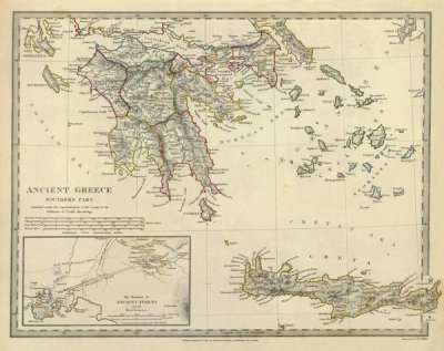 Society for the Diffusion of Useful Knowledge - Ancient Greece, Southern, 1829