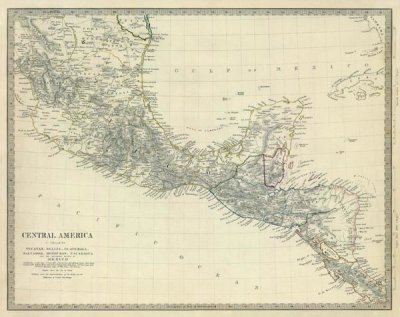 Society for the Diffusion of Useful Knowledge - Central America, S. Mexico, 1842